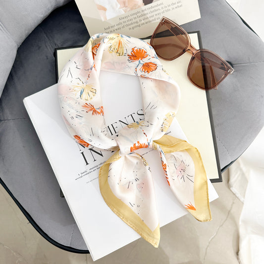 Y2K European American Style Silk Scarf Small Square Fashion Accessories
