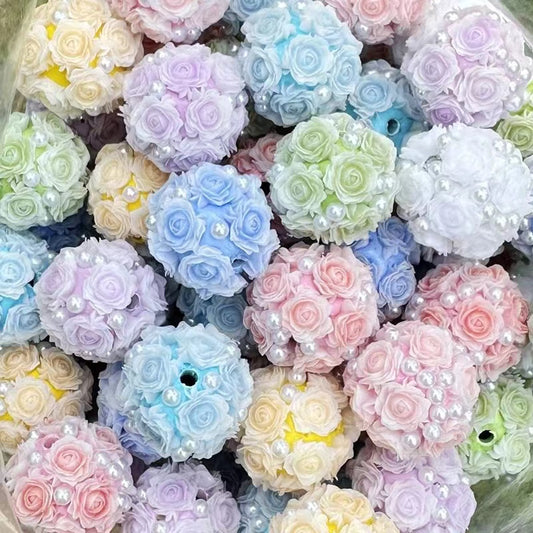 Luminous flower beads