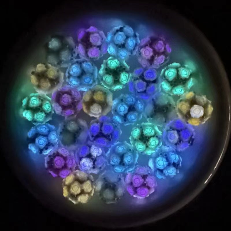 Luminous flower beads