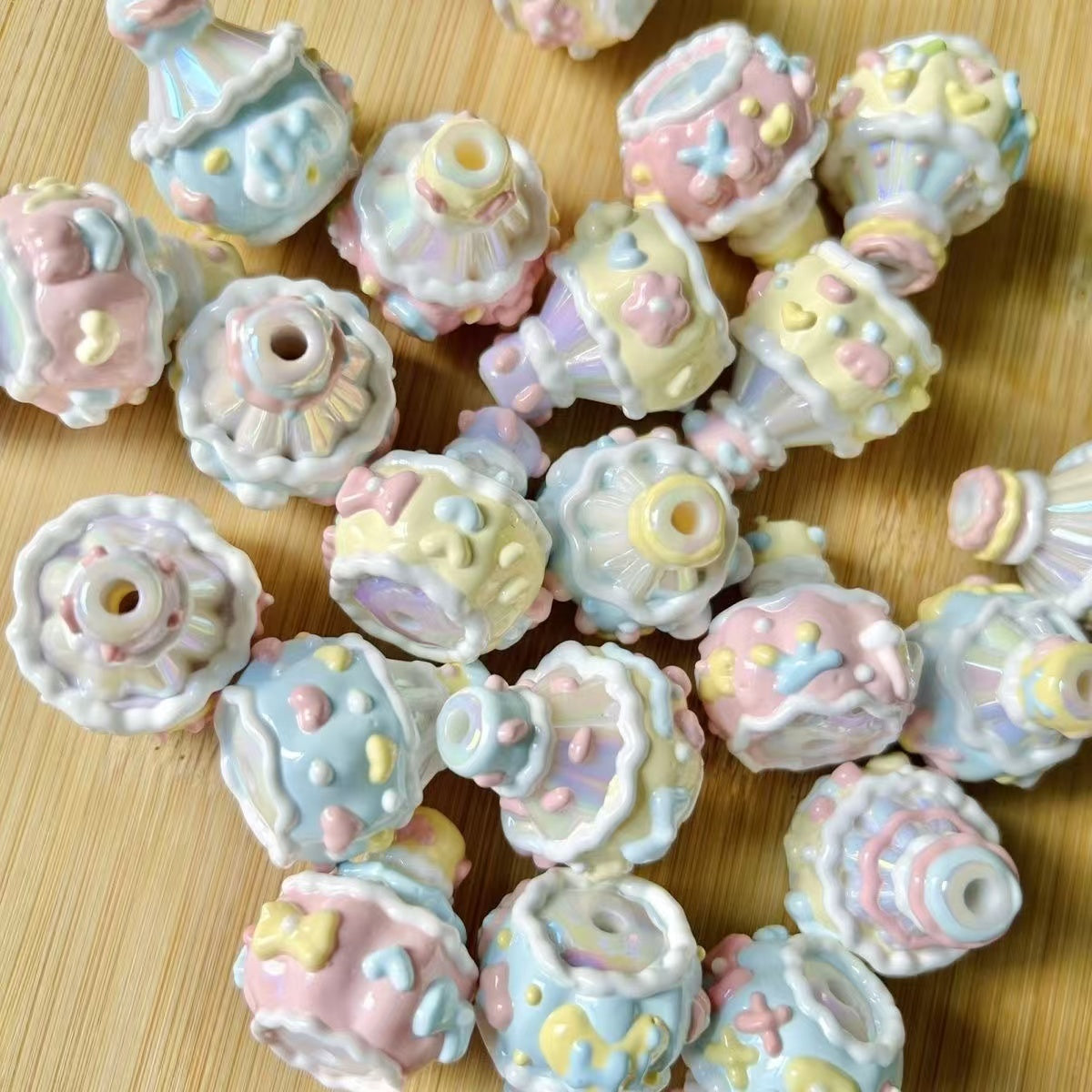 Hand painted focals beads